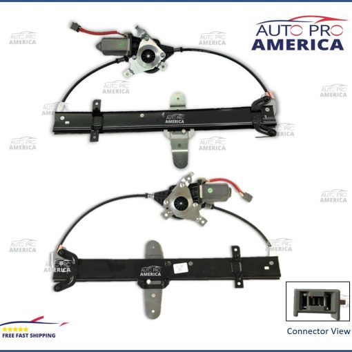 OEM 1998-2011 Lincoln Town Car Rear Power Window Lift Regulators WITH Motors SET