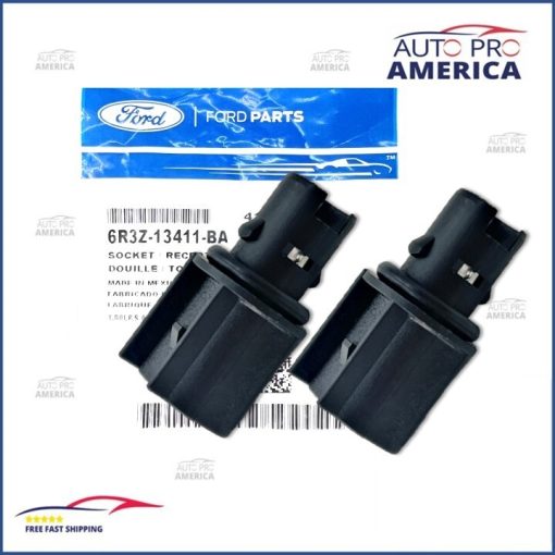 FORD 2005-2024 Mustang Fiesta Turn Signal Parking Lamp Bulb Socket SET OEM NEW