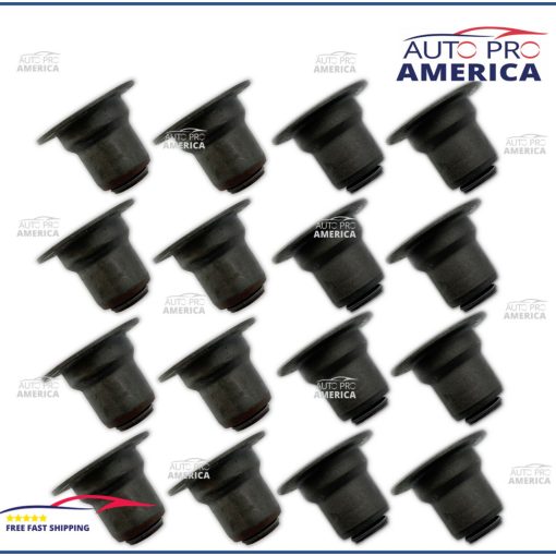 SET(16) VALVE SEALS .313 X 500 LS1 LS3 LS6 METAL CLAD 4.8 5.3 5.7 6.0 GM TOP HAT