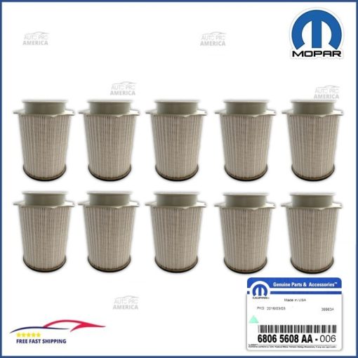 Mopar Fuel Filter 6.7L Cummin Diesel 10-24 Dodge Ram Truck 68065608AB 10pcs OEM
