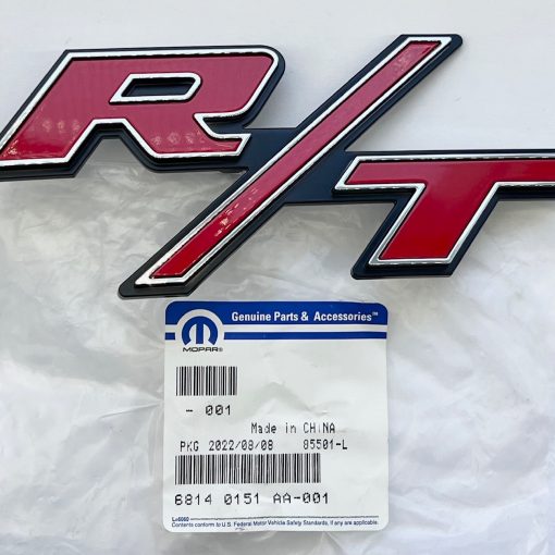Mopar "R/T" Front Grille Emblem Nameplate Ram 13-18 1500 68140151AA Genuine OEM
