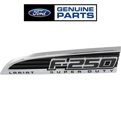 Ford Front LH Driver Fender Emblem Chrome 11-16 F250 Super Duty CC3Z16720FB OEM
