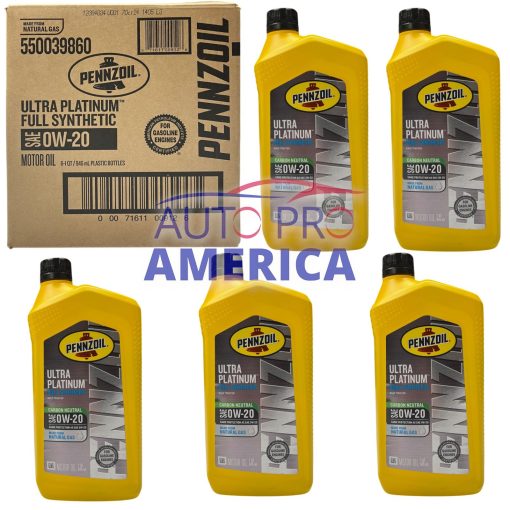 Pennzoil Oil 5Qt Pack 0W-20 Ultra Platinum Full Synthetic OEM - SHIPS SAME DAY