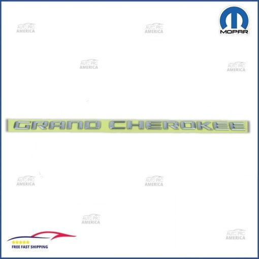 Mopar 2014-2023 JEEP GRAND CHEROKEE Door Emblem Metallic Silver OEM GENUINE NEW