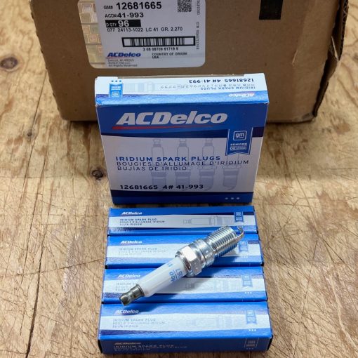 SET OF 4 OEM Iridium Spark Plugs Pre-gapped for 41-993 12681665 ACDELCO GM