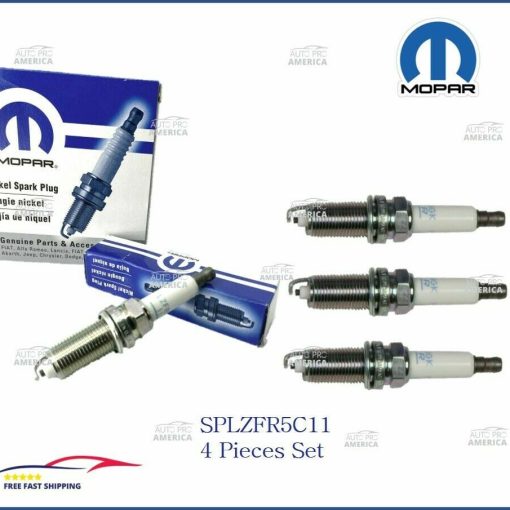 2009-2014 Dodge Jeep Chrysler 5.7L HEMI Spark Plugs SPLZFR5C11 (4pcs) OEM Mopar