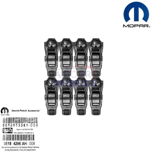 11-2024 JEEP DODGE CHRYSLER 3.6L PENTASTAR ROCKER ARMS 5184296AH 8pcs MOPAR OEM
