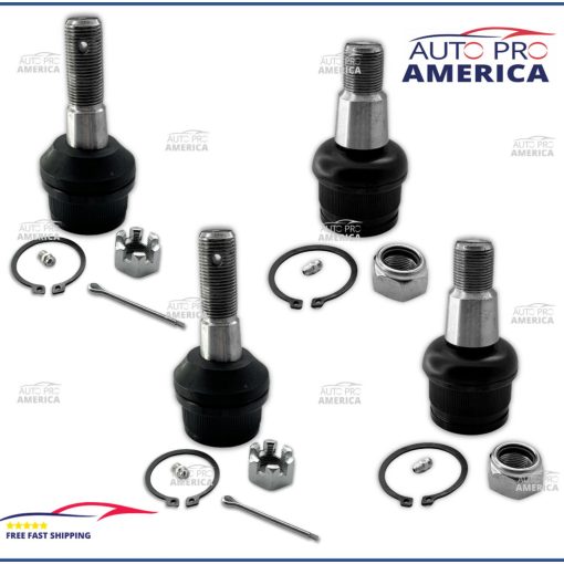 Set Front LH & RH Lower & Upper Ball Joint Kit for 1980-2022 Ford F250 F350 4WD