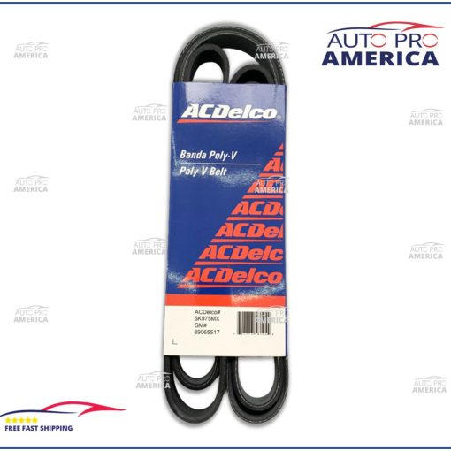 OEM ACDELCO PROFESSIONAL V-RIBBED SERPENTINE BELT For AUDI CHEVY FORD 6K975 NEW