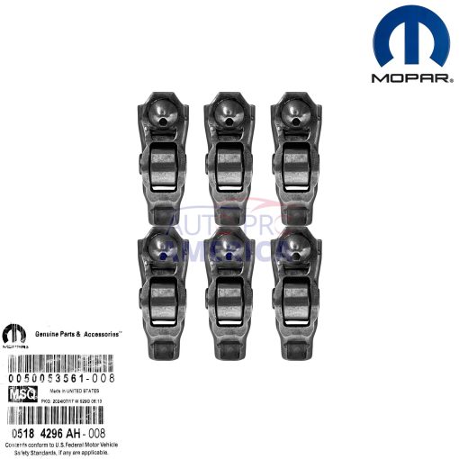 11-2024 JEEP DODGE CHRYSLER 3.6L PENTASTAR ROCKER ARMS 5184296AH 6pcs MOPAR OEM