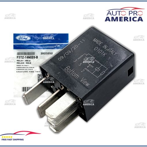OEM FORD RELAY 1991-2022 C-MAX E150 E250 MUSTANG FLEX LINCOLN F5TZ14N089B NEW