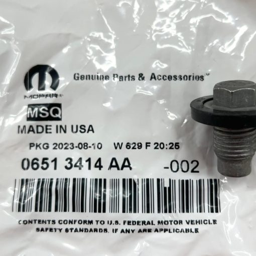 96-2024 MOPAR CHRYSLER ENGINE OIL DRAIN PLUG JEEP DODGE OEM 6506214AA 6513414AA