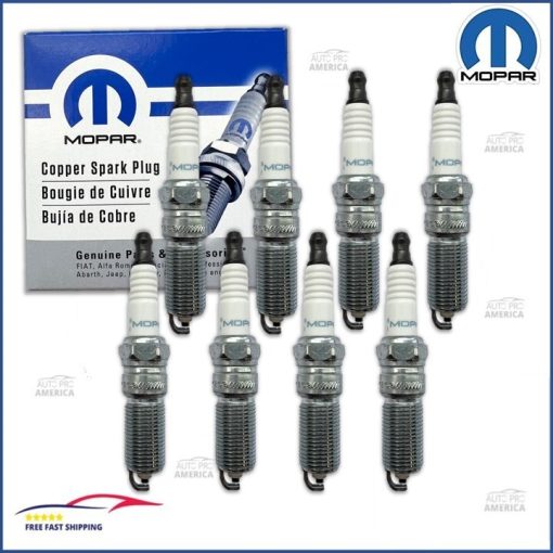 (8) OEM Mopar Chrysler Jeep Dodge Ram 5.7L HEMI Copper Spark Plugs 68303913AA