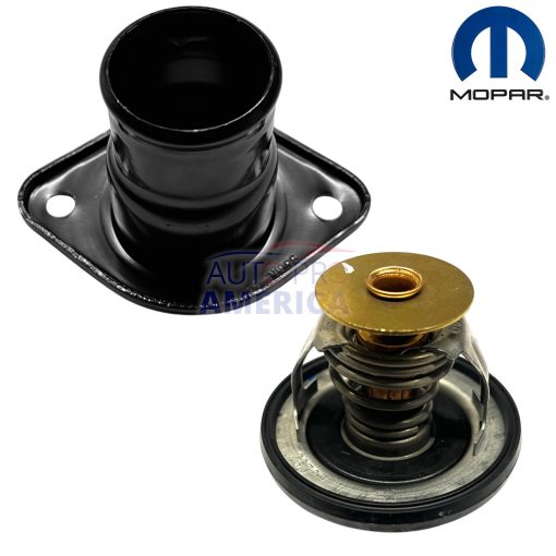 2004-2025 OEM MOPAR CHRYSLER DODGE JEEP 5.7 6.4 THERMOSTAT & HOUSING SET GENUINE