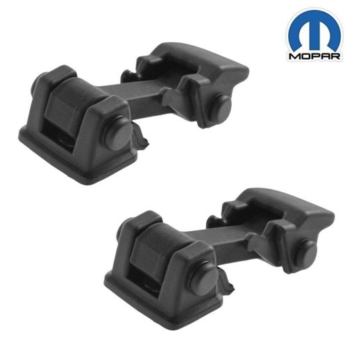 2007-2019 MOPAR OEM JEEP WRANGLER HOOD CATCH LATCHES HOLD DOWN SET GENUINE NEW