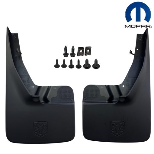 DODGE Ram 1500 2500 3500 Front Deluxe Molded Splash Guards NEW OEM MOPAR