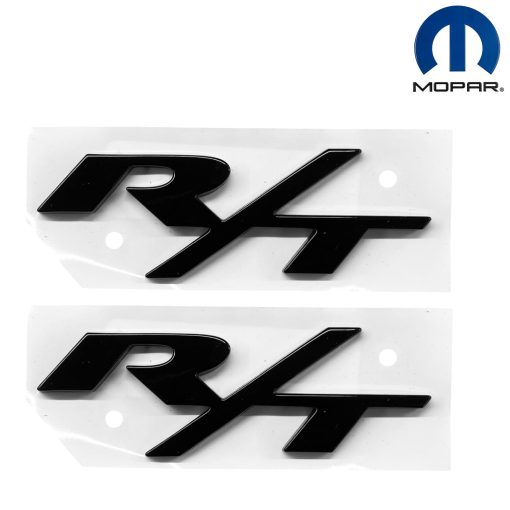2014-2025 DODGE DURANGO BLACK R/T NAMEPLATE EMBLEM MOPAR SET OEM GENUINE NEW