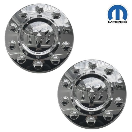 (2) MOPAR OEM 2011-2018 Dodge Ram 4500 5500 FRONT Chrome Center Cap Replacement
