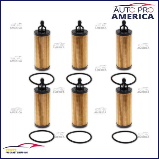 Oil Filter for Chrysler, Jeep, Dodge, Ram 3.6L V6 | Replaces 68191349AC 6pcs SET