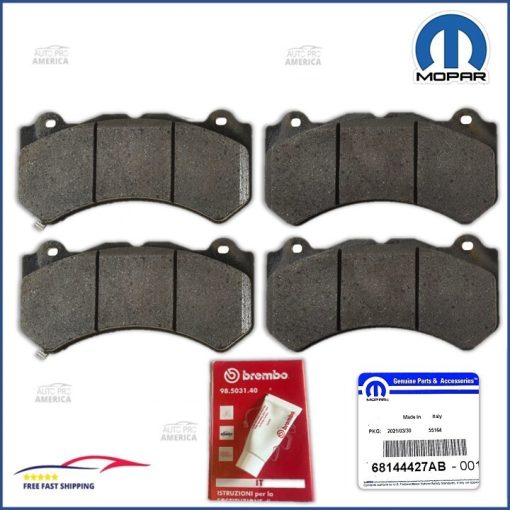 MOPAR 2012-2020 Jeep Grand Cherokee SRT Brembo Front Brake Pads 68144427AB OEM