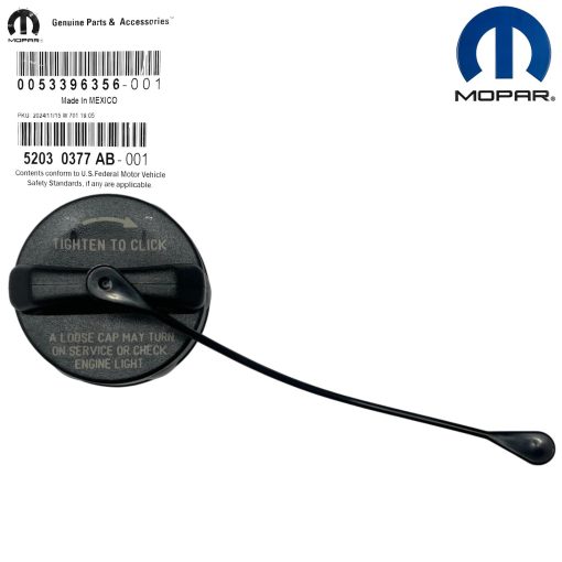 1999-2022 Jeep Dodge Chrysler Non-Locking Fuel Filler Gas Cap W/Tether OEM MOPAR
