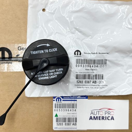 Gasoline Gas Fuel Cap 2003-2018 Jeep Wrangler JK BODY STYLE MOPAR GENUINE OEM