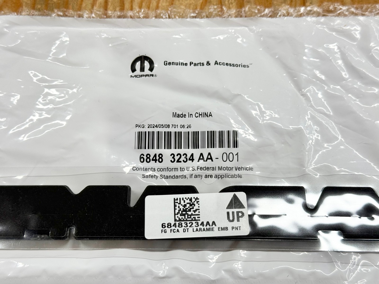 LARAMIE TAILGATE EMBLEM 2019-2027 RAM 1500 NAMEPLATE BADGE OEM MOPAR 68483234AA