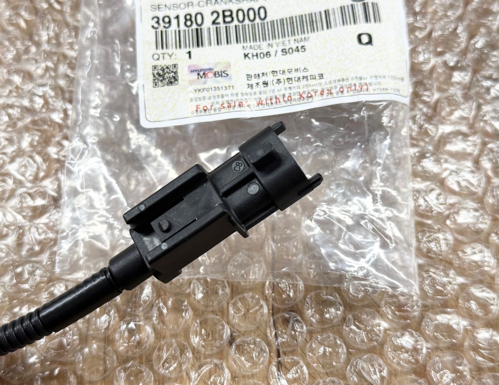 GENUINE CRANK SENSOR for 10-24 HYUNDAI KIA VEHICLES w 1.6L 1.8L 2.0L