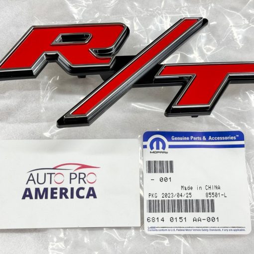 "R/T" Front Grille Emblem Nameplate fits Ram 1500 2013-2018 68140151AA Mopar OEM