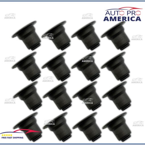 VALVE SEALS .313 X 500 LS1 LS3 LS6 METAL CLAD 4.8L 5.3 5.7 6.0L GM TOP HAT 16pcs