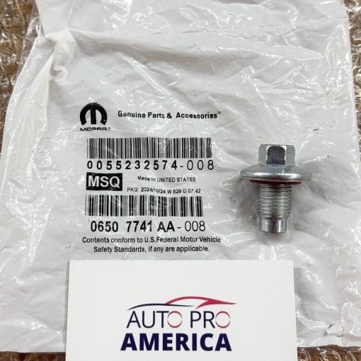 OIL DRAIN PLUG for 2003-2026 CHRYSLER ENGINE JEEP DODGE FIAT MOPAR OEM 6507741AA