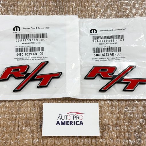 R/T Decal Emblems for Dodge CHARGER CHALLENGER Chrysler 300 MOPAR OEM 2pcs SET