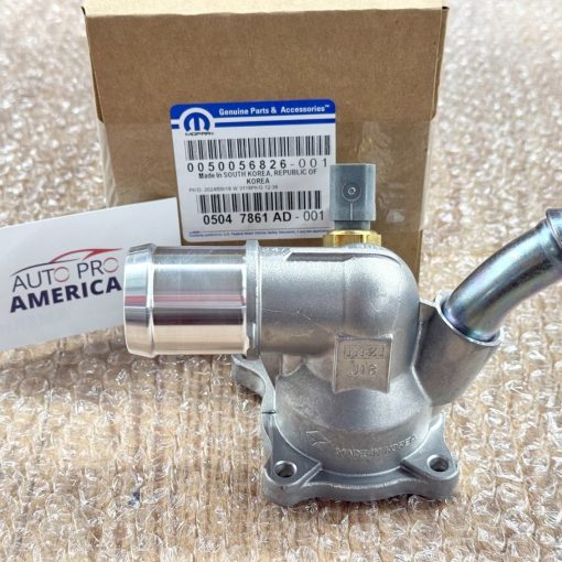 THERMOSTAT & HOUSING for 2.4L 14-23 JEEP CHEROKEE RENEGADE COMPASS OEM 5047861AD
