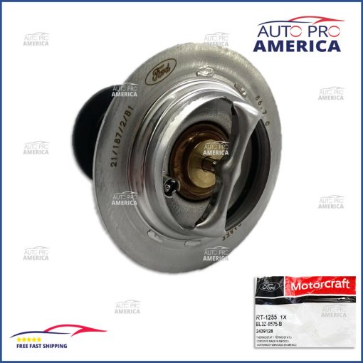 NEW OEM FORD MOTORCRAFT ENGINE COOLANT THERMOSTAT BL3Z8575A RT1213 RT1255