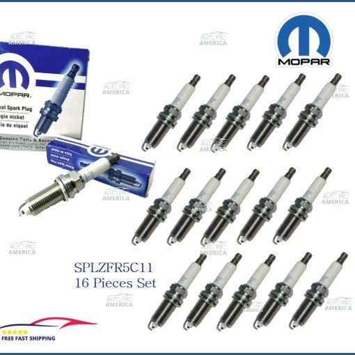 Mopar 09-2014 Dodge Jeep Chrysler 5.7L HEMI Spark Plugs SPLZFR5C11 Set 16pcs OEM