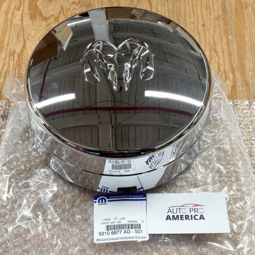 CHROME WHEEL CENTER CAP FOR 2003-2018 DODGE RAM 3500 DUALLY REAR OEM MOPAR NEW