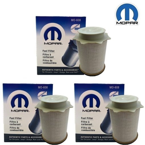 (3) OEM Mopar Fuel Filter 6.7L Cummin Diesel 10-24 Dodge Ram Truck 68065608AA/AB