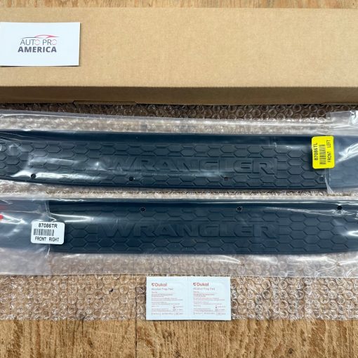 MOLDED SILL GUARDS L+R for 2018-2026 JEEP WRANGLER BLACK OEM MOPAR 82215393 NEW