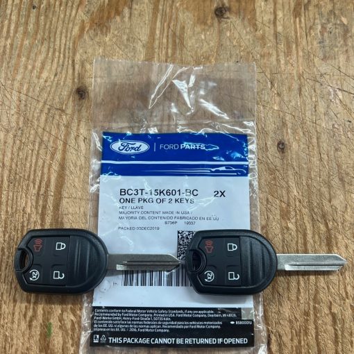 SET SEALED OEM Ford Logo Remote Head Key W/Remote Start 164-R8067 BC3T15K601BC