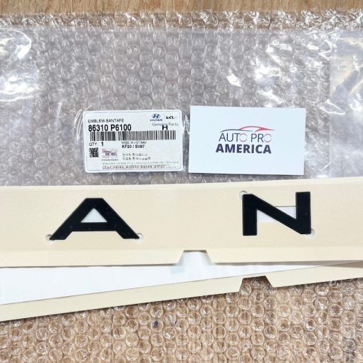 GENUINE BLACK REAR TRUNK EMBLEM for HYUNDAI SANTE FE 2024-2026+ OEM 86310P6100