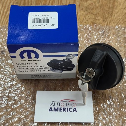 2001-2025 Chrysler Jeep Dodge LOCKING GAS FUEL CAP WITH 2 KEYS OEM MOPAR NEW