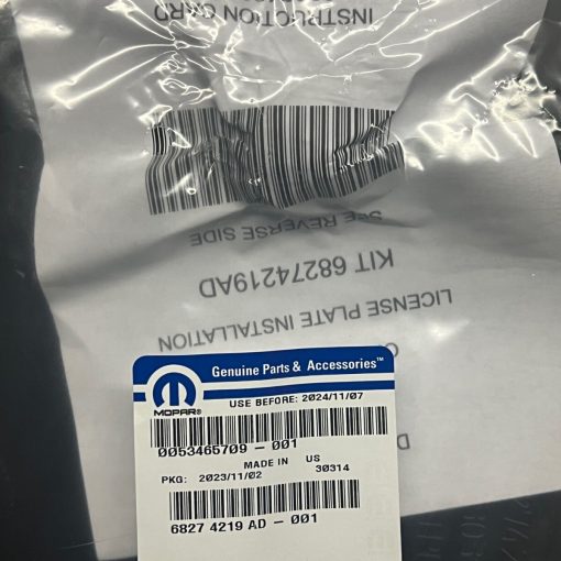 FRONT LICENSE PLATE MOUNTING BRACKET w/Screws for 2019-2024 RAM 1500 OEM MOPAR