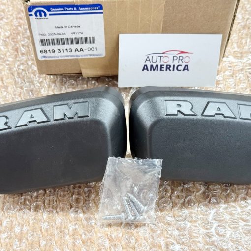 SIDE STEP END CAPS 2013-2018 RAM 1500 2500 3500 CREW CAB OEM MOPAR 68193113AA