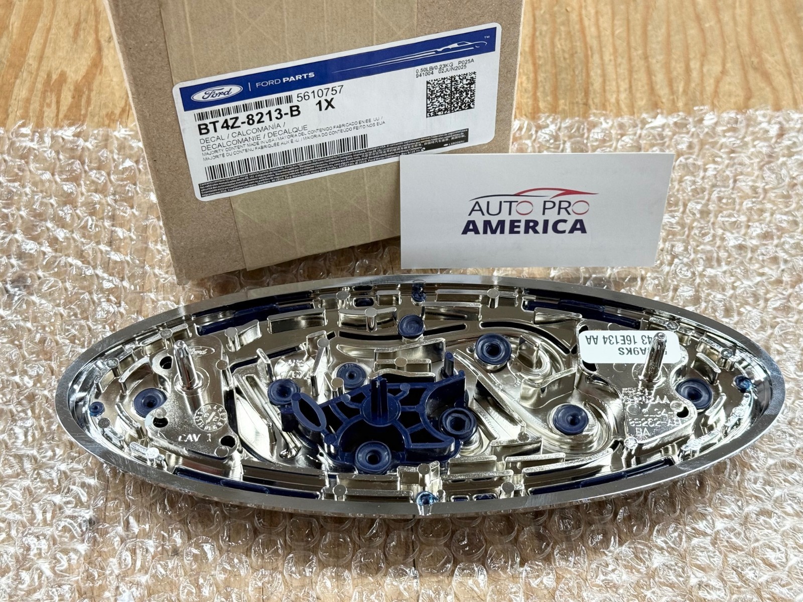 2007-2014 Ford Edge Flex Front Grille Blue Oval 9" Emblem BT4Z8213B OEM