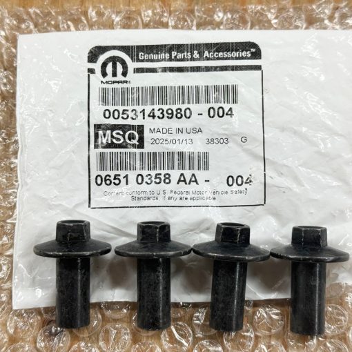 HEX NUTS for 07-18 JEEP WRANGLER JK (M6X1.00X24.00) GENUINE MOPAR 6510358AA OEM