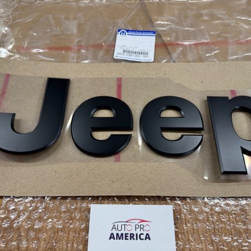 JEEP Matte Black Tailgate Nameplate REAR for 2020-2025 Jeep Gladiator OEM MOPAR
