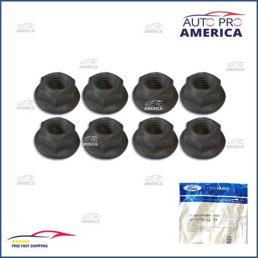 Stainless Exhaust Manifold Nuts Ford Super Duty 6.8L V10 1997-2020 (8pc) OEM SET