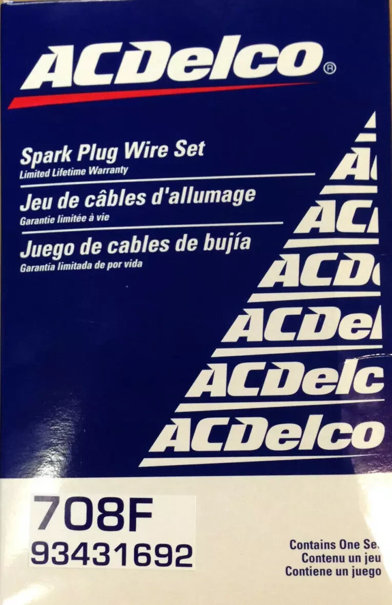 GM SPARK PLUG 1972-1978 DODGE CHRYSLER WIRE SET for ACDELCO 708F (93431692)