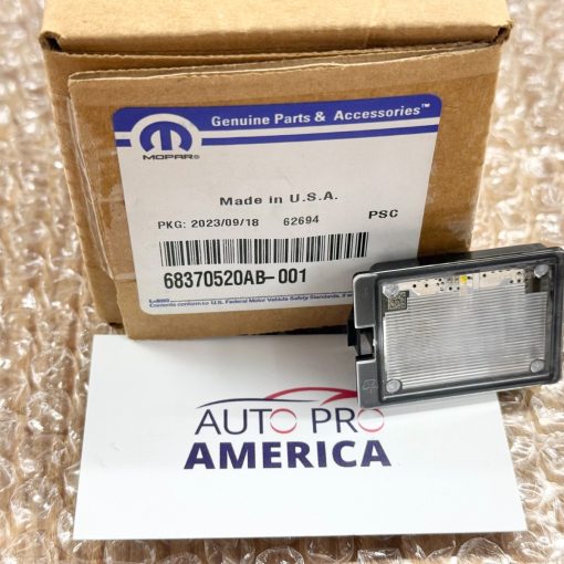 REAR LICENSE PLATE LED LAMP LENSE 2014-2027 DODGE DURANGO 68370520AB MOPAR OEM