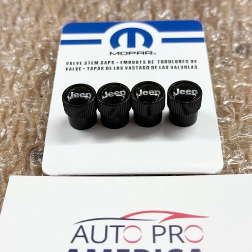 JEEP TIRE WHEEL VALVE STEM COVER CAPS for 1999-2026 Set of 4 OEM MOPAR 82214622